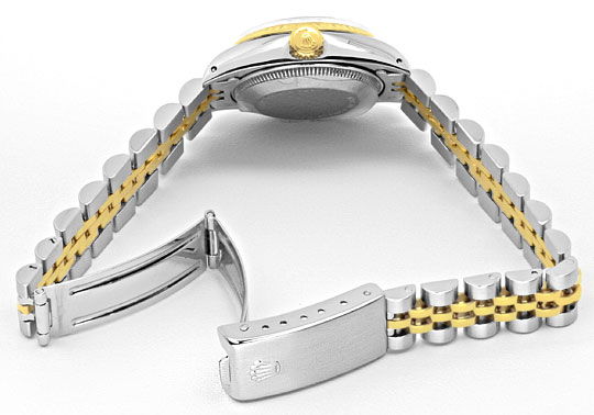Foto 5 - Rolex Date Damen-Armbanduhr Stahlgold Automatik Jubilee, U1511